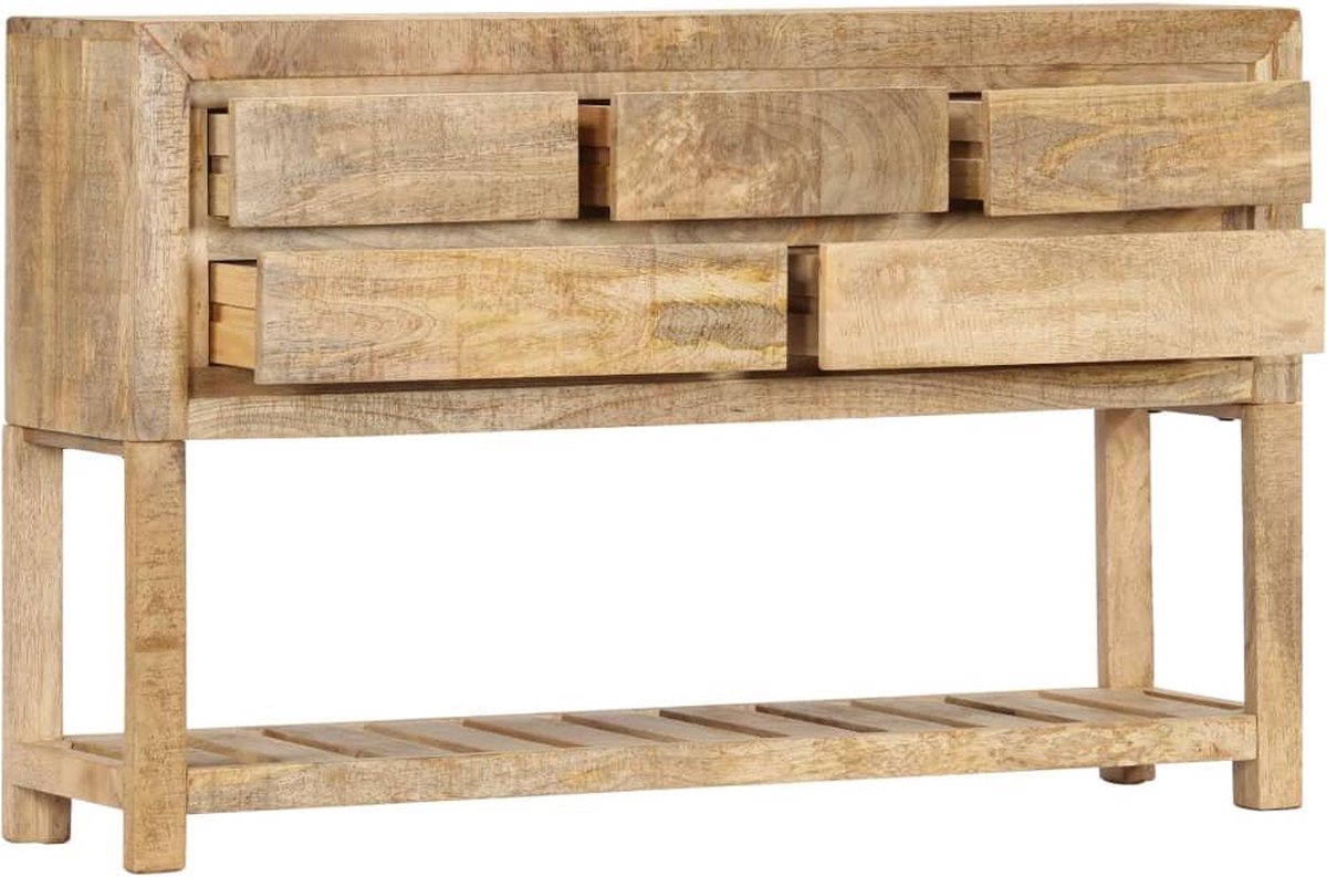 Vidaxl Dressoir 120x30x75 Cm Massief Mangohout - Bruin