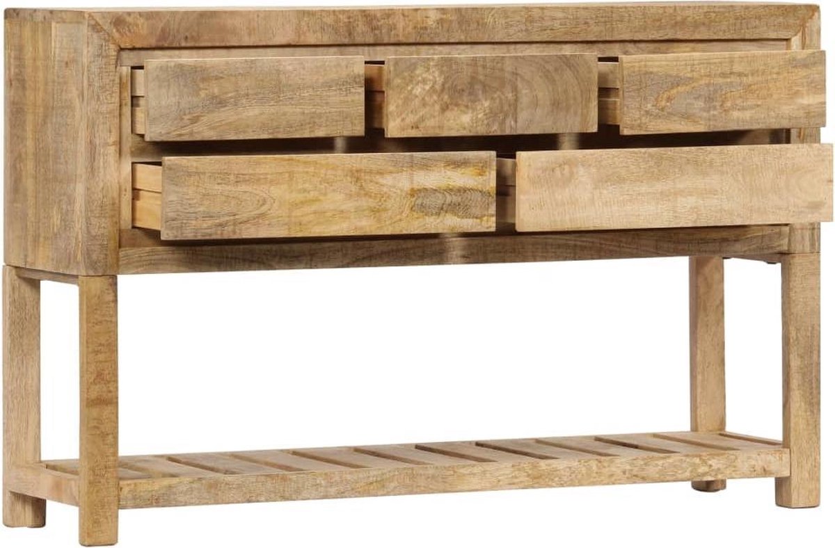 Vidaxl Dressoir 120x30x75 Cm Massief Mangohout - Bruin