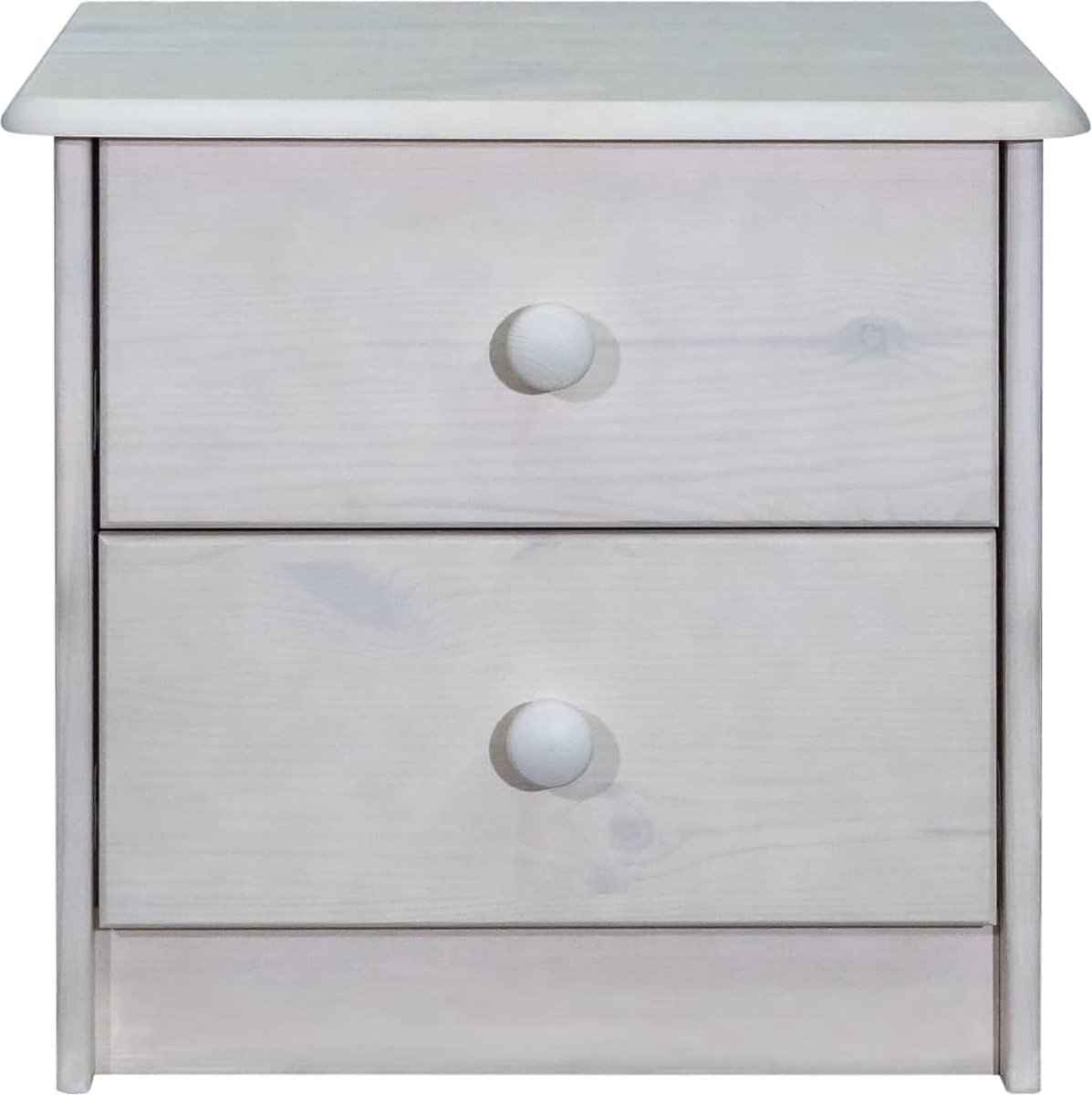 Vidaxl Nachtkastje 43x34x40 Cm Massief Grenenhout - Bruin