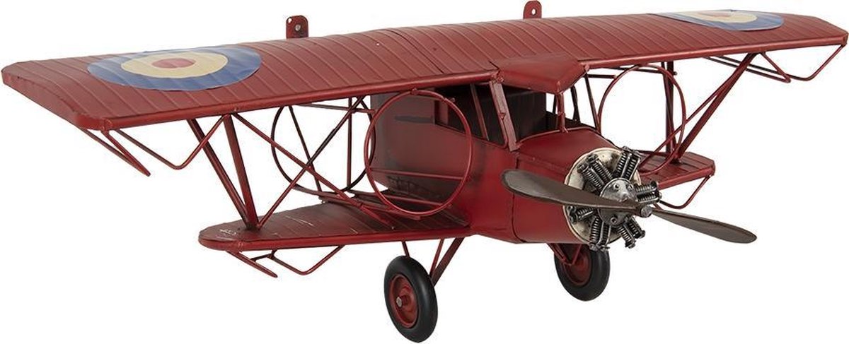 Clayre & Eef Wijnrek 5y0930 75*23*25 Cm - Ijzer Flessenrek - Rood