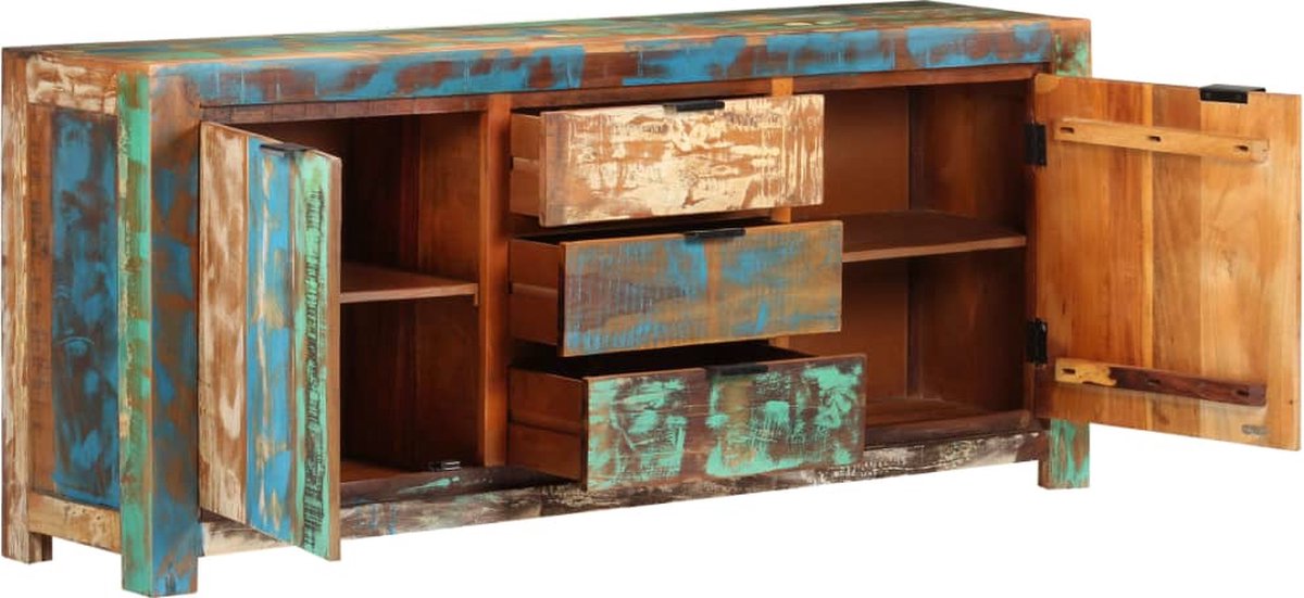 Vidaxl Dressoir 175x40x75 Cm Massief Gerecycled Hout - Bruin
