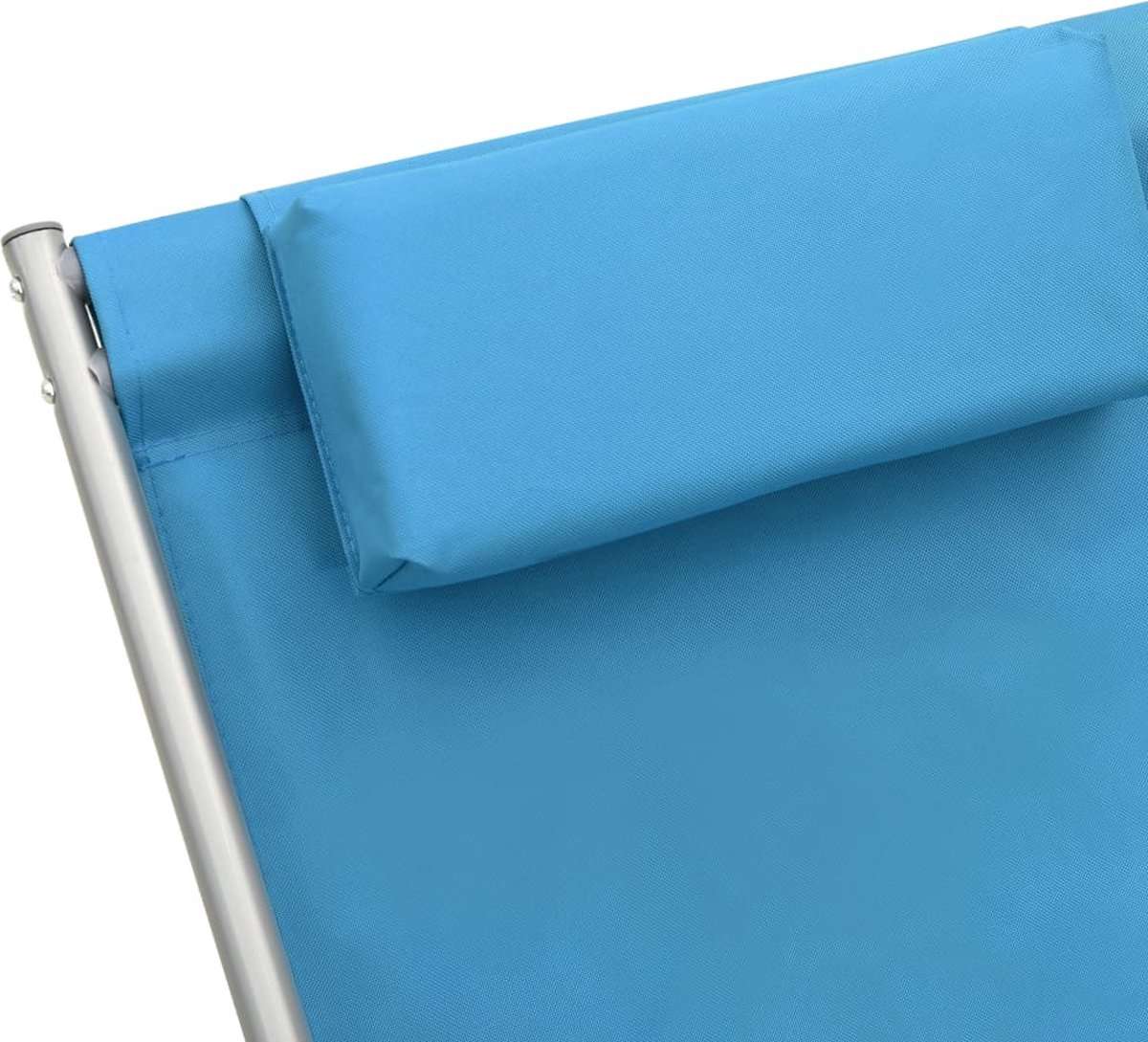 Vidaxl Klapstoelen 2 St Staal - Blauw
