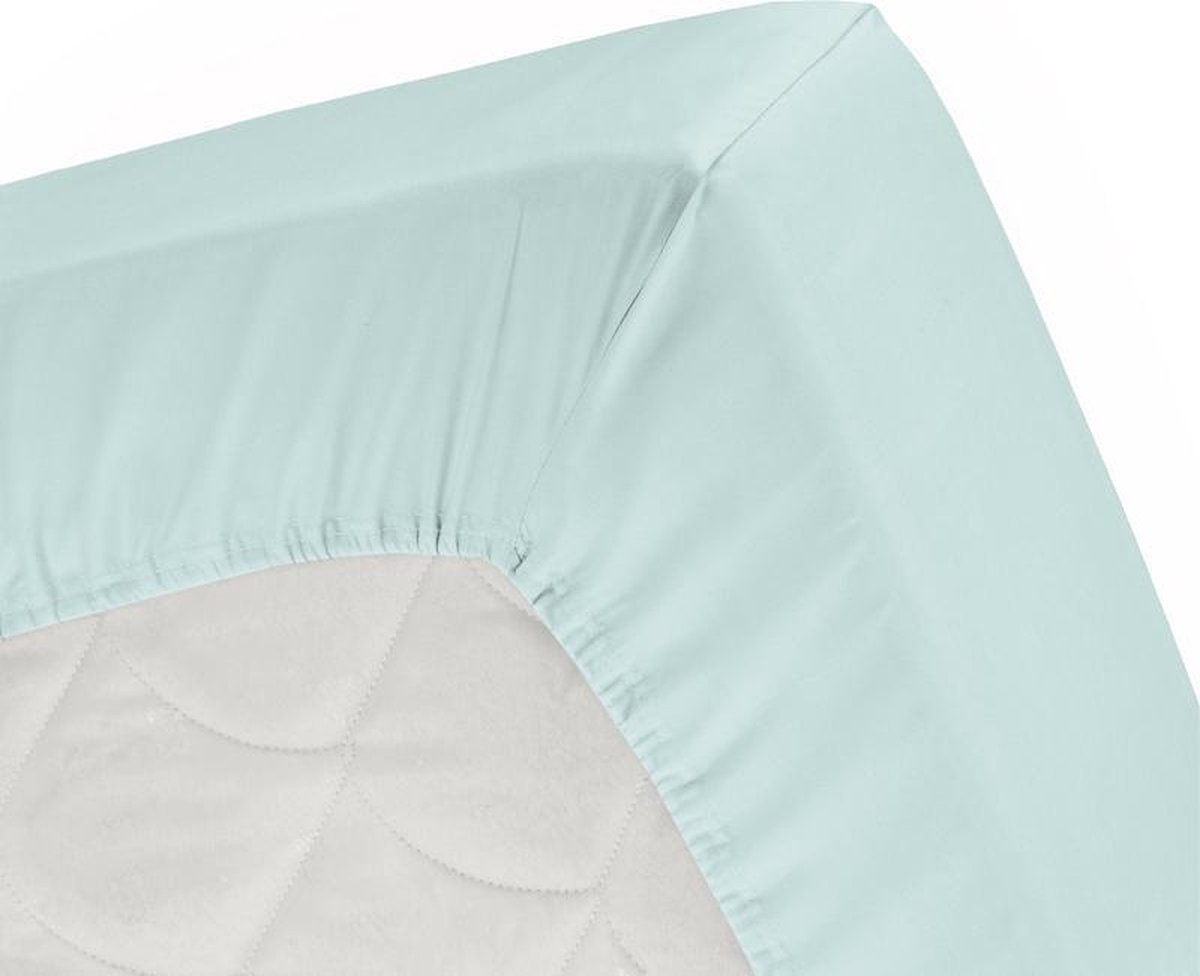 Damai Multiform Double Jersey Hoeslaken Aqua-160/180 X 200/220 Cm - Blauw