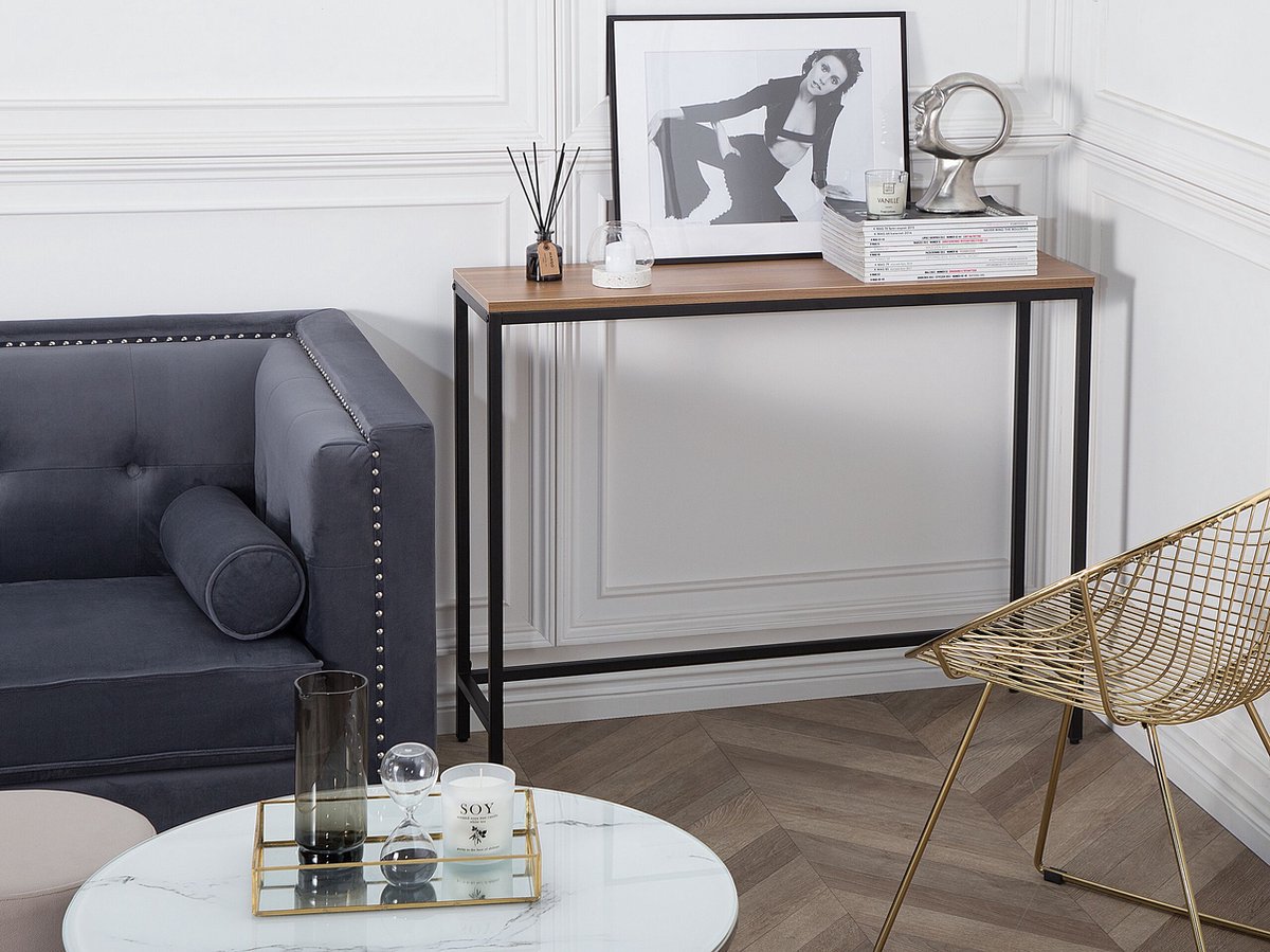 Beliani Tulia Kaptafel Mdf 30 X 100 Cm - Bruin
