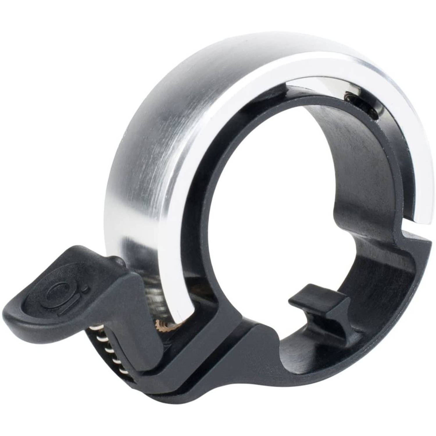 Knog Fietsbel Oi 1,5 Cm Aluminium/zilver Maat S - Zwart