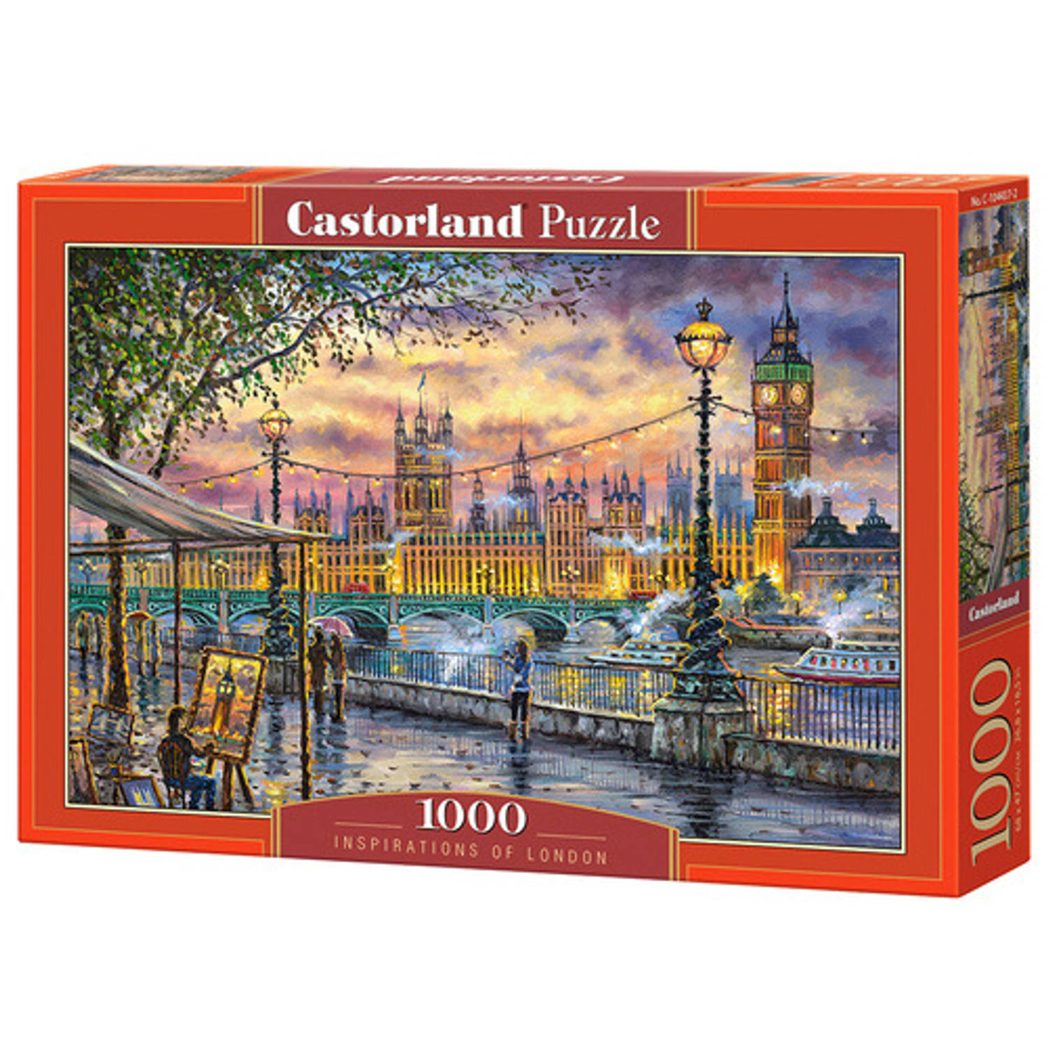 Castorland Legpuzzel Inspirations Of London 68 Cm 1000 Stukjes - Rood