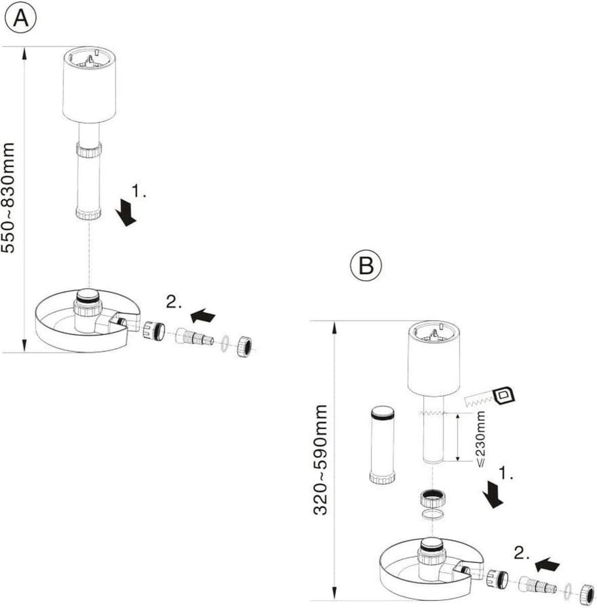 Vidaxl Oppervlakteskimmer Vijver Staand - Zwart