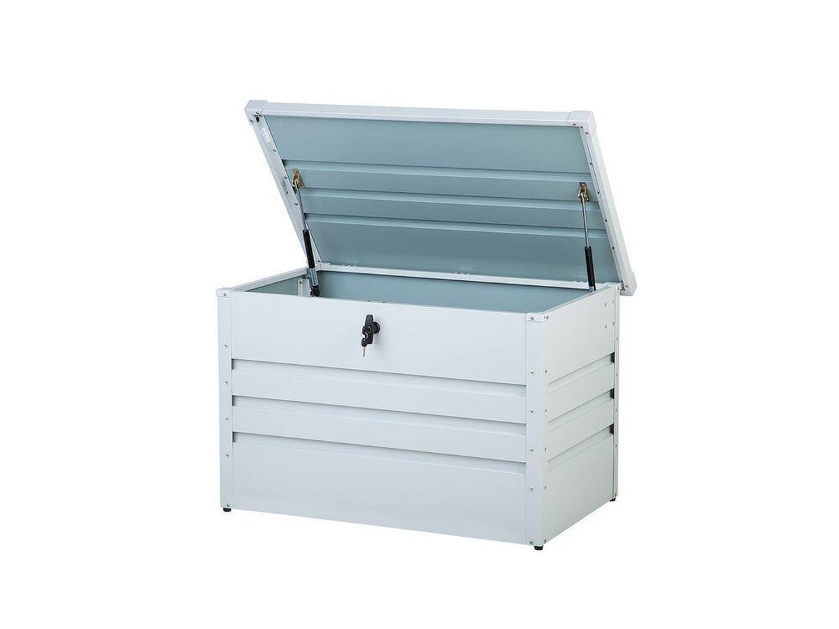Beliani Cebrosa Kussenbox Staal 62 X 100 Cm - Grijs