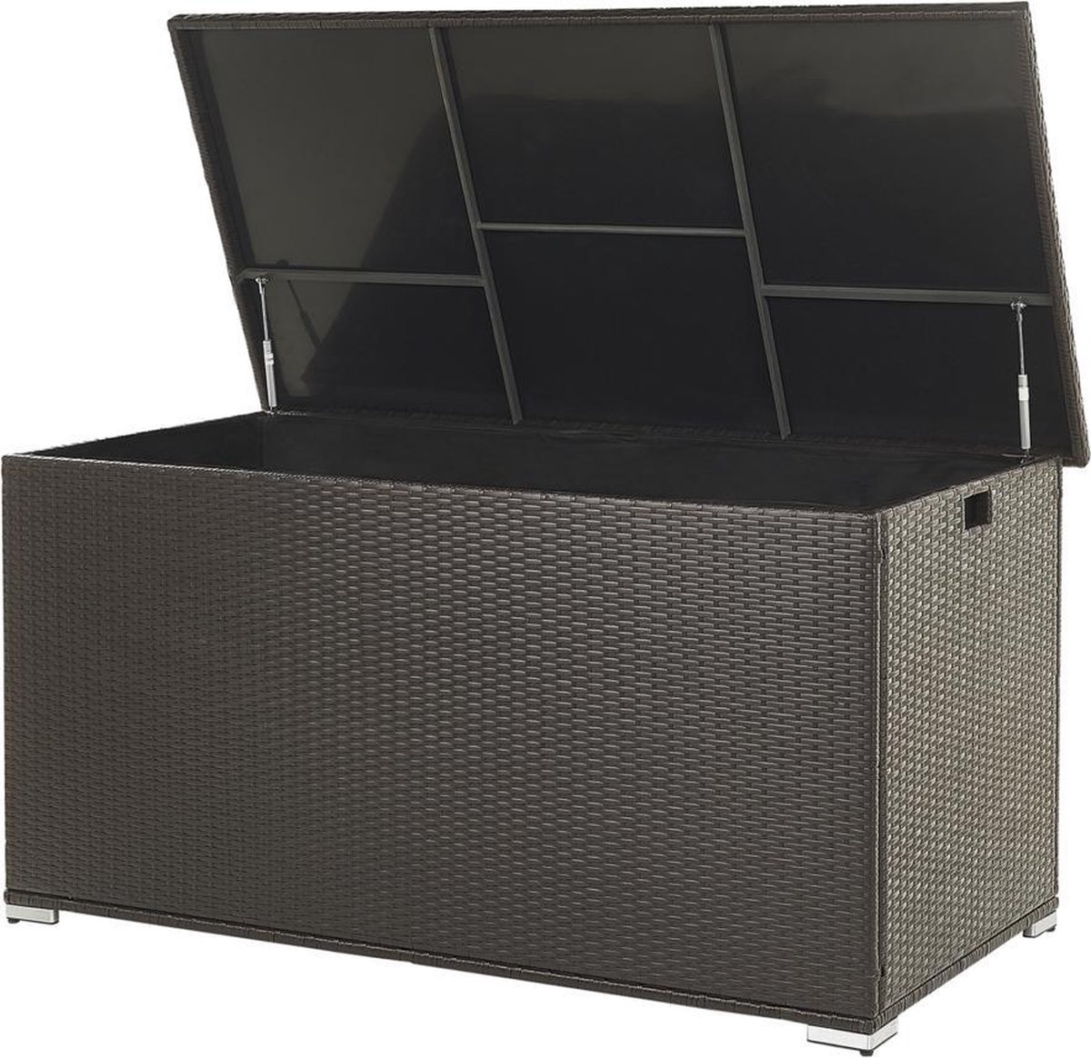 Beliani Modena Kussenbox Pe Rotan 75 X 155 Cm - Bruin