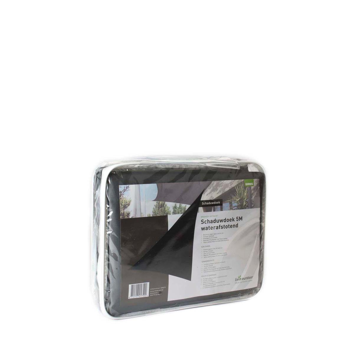 Livin'outdoor Schaduwdoek Outdoor Polyester Driehoek 500 Cm Antraciet - Grijs