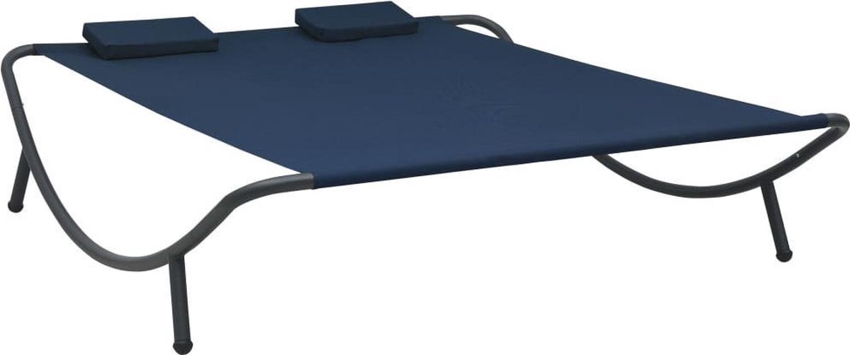 Vidaxl Loungebed Stof - Blauw