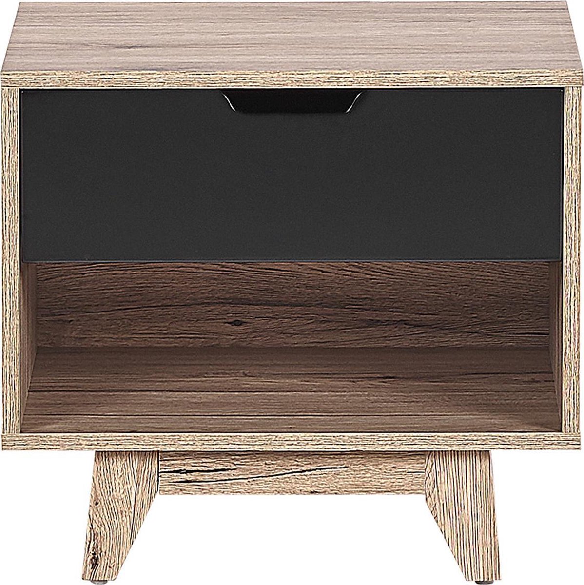 Beliani Spencer Nachtkastje Mdf 40 X 50 Cm - Bruin