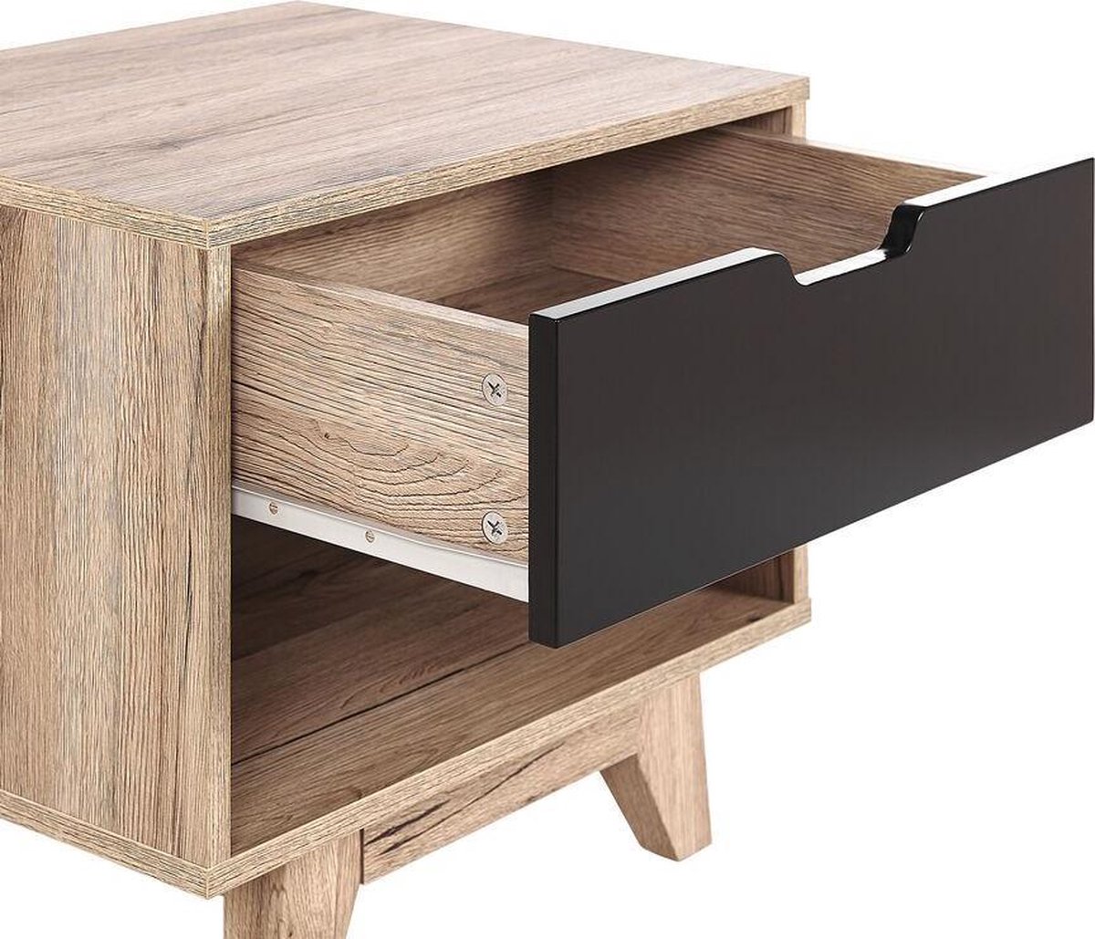 Beliani Spencer Nachtkastje Mdf 40 X 50 Cm - Bruin