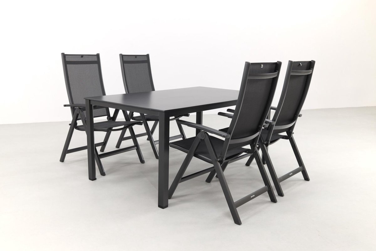 Kettler Loft/easy 160 Cm. Tuin Set - 5-delig Verstelbaar - Grijs