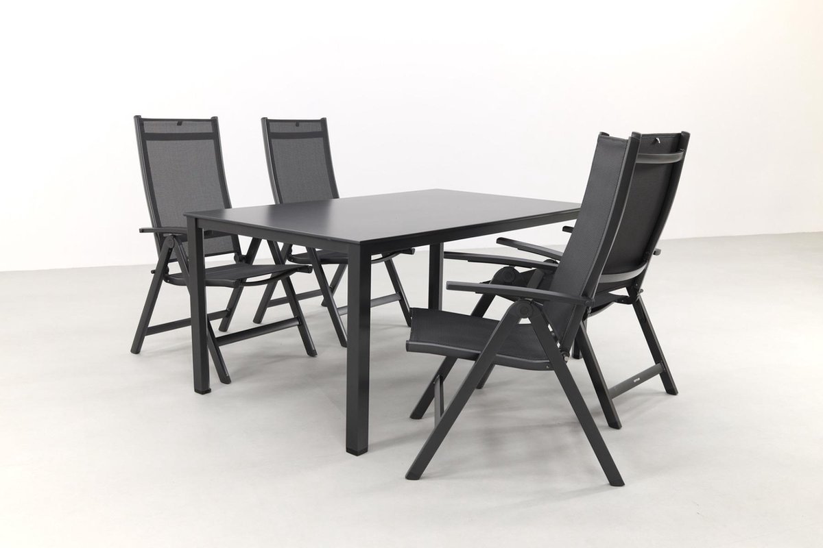 Kettler Loft/easy 160 Cm. Tuin Set - 5-delig Verstelbaar - Grijs