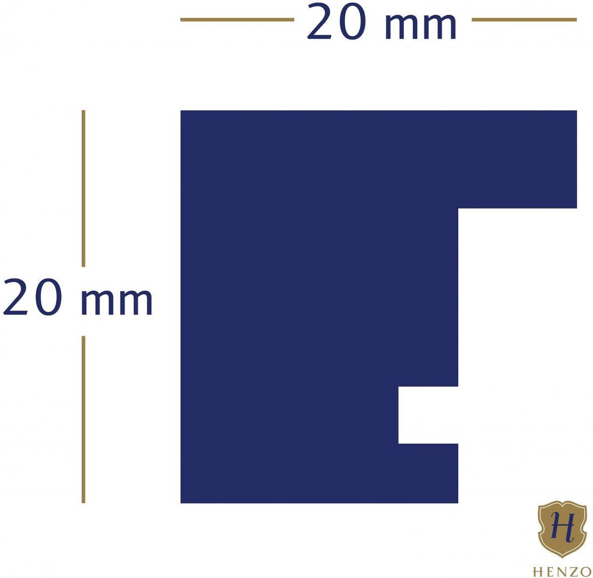 Henzo Fotolijst - Modern - Fotomaat 60x90 Cm - Licht - Bruin
