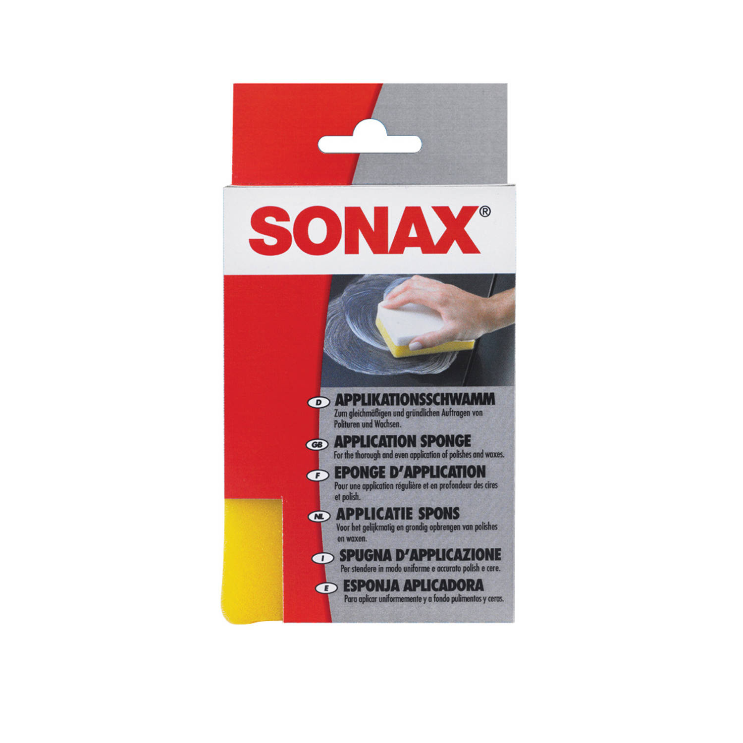 Sonax Applicatiespons 15 Cm/wit - Geel