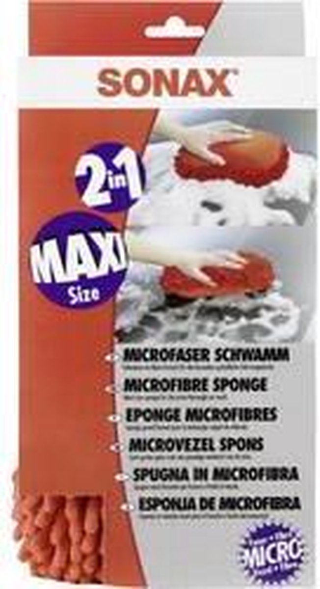 Sonax Microvezelspons 28 Cm - Rood
