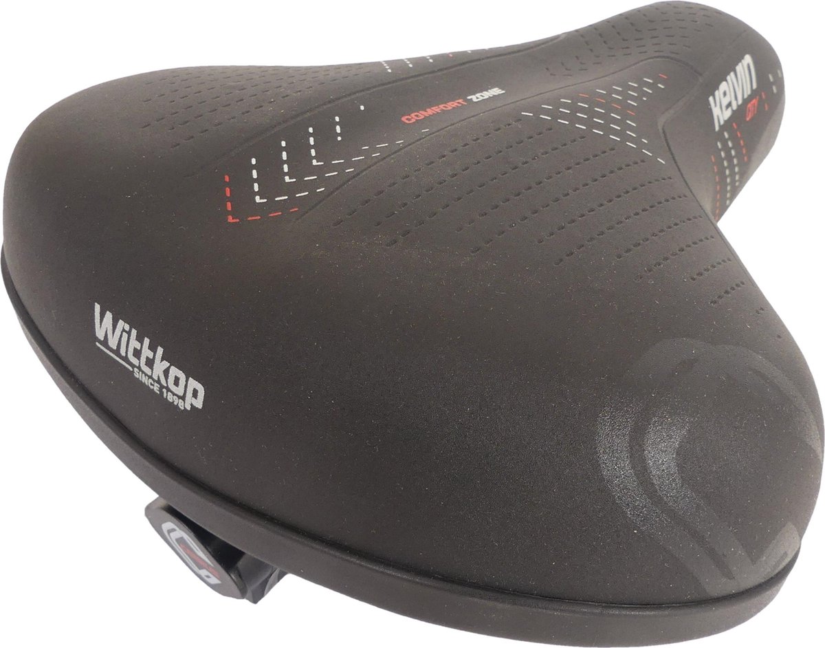 Wittkop Zadel Kelvin City Comfort Met Verwarming 27 X 19 Cm - Zwart