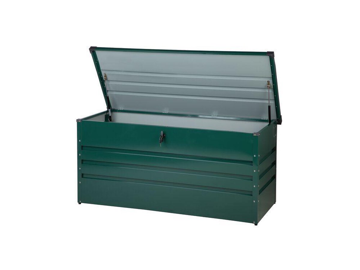 Beliani Cebrosa Kussenbox Staal 62 X 132 Cm - Groen
