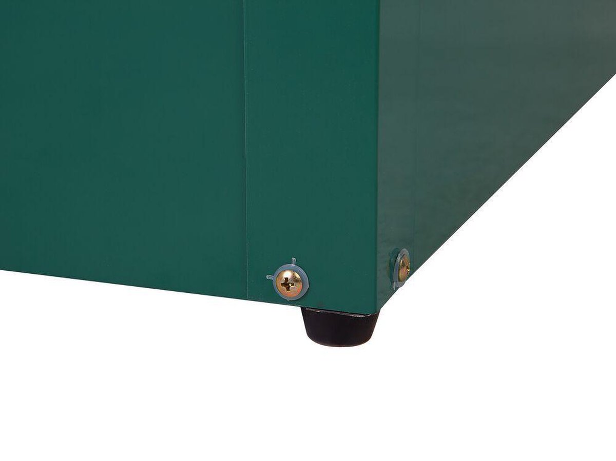 Beliani Cebrosa Kussenbox Staal 62 X 132 Cm - Groen
