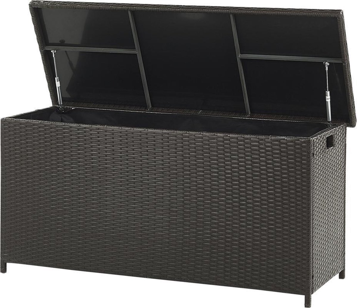 Beliani Modena Kussenbox Pe Rotan 46 X 126 Cm - Marrón