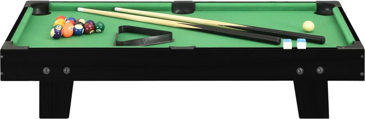Vidaxl Minipooltafel 3 Feet 92x52x19 Cm En Groen - Zwart