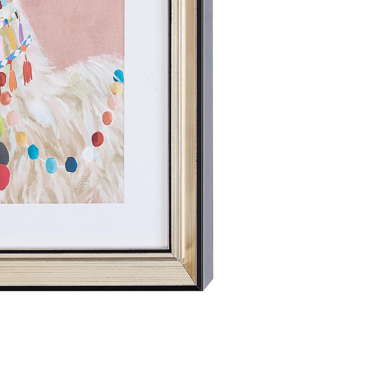 Beliani Balala Wanddecoratie Papier 5 X 30 Cm - Roze