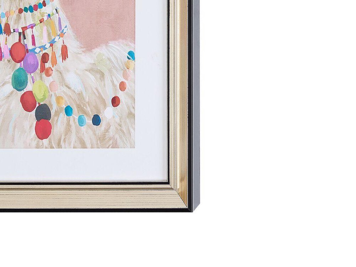 Beliani Balala Wanddecoratie Papier 5 X 30 Cm - Roze