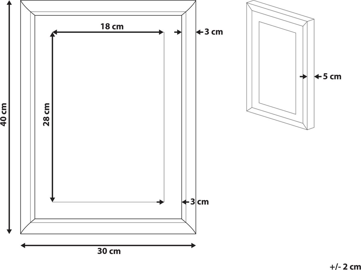 Beliani Balala Wanddecoratie Papier 5 X 30 Cm - Roze