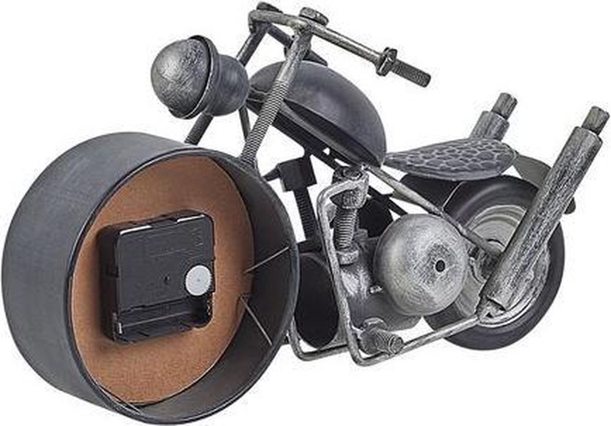 Beliani Berno Tafelklok Ijzer 11 X 30 Cm - Zwart