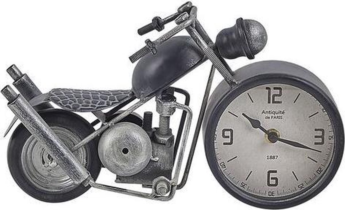 Beliani Berno Tafelklok Ijzer 11 X 30 Cm - Zwart