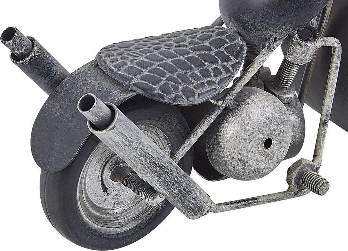 Beliani Berno Tafelklok Ijzer 11 X 30 Cm - Zwart