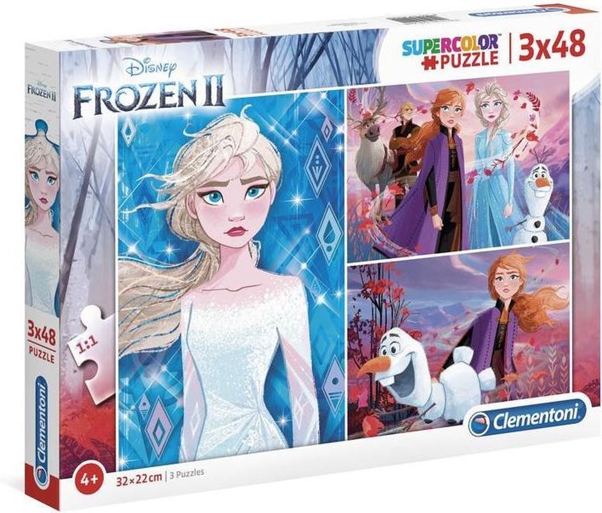 Clementoni Legpuzzel Frozen 2 48 Stukjes 3 Stuks