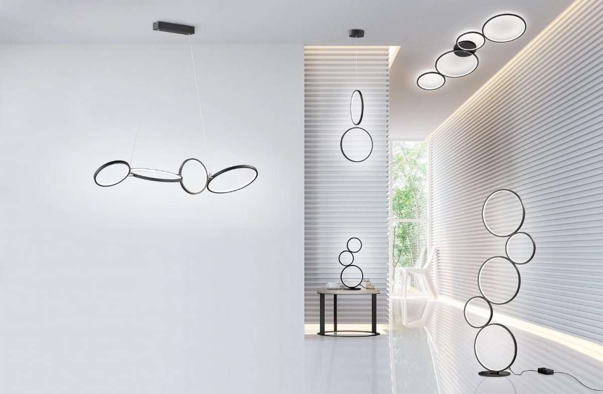 TRIO Rondo Vloerlamp - Zwart