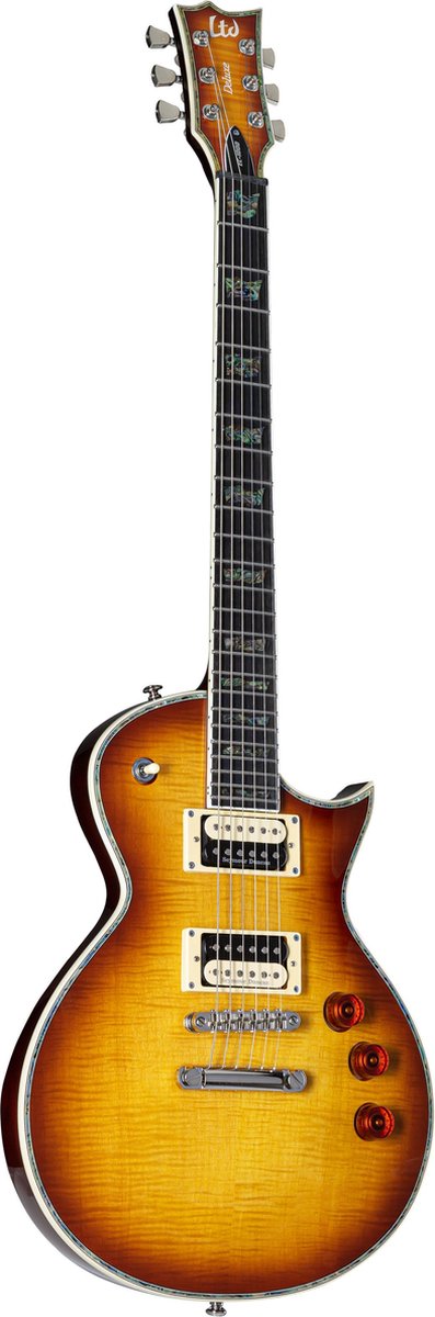 Deluxe EC-1000FM Amber Sunburst