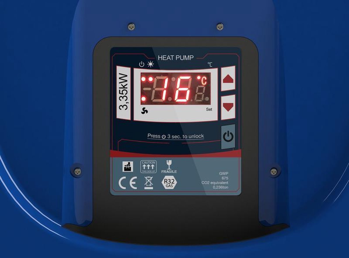 Hot Splash Warmtepomp 3,5 Kw - Blauw