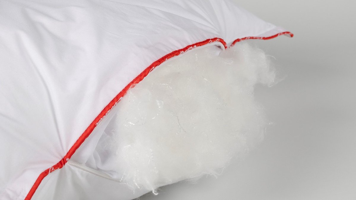 Cinderella New Classic Synthetisch Medium-zacht Hoofdkussen - 100% Ecodown Holle Polyester Vezel - - Wit