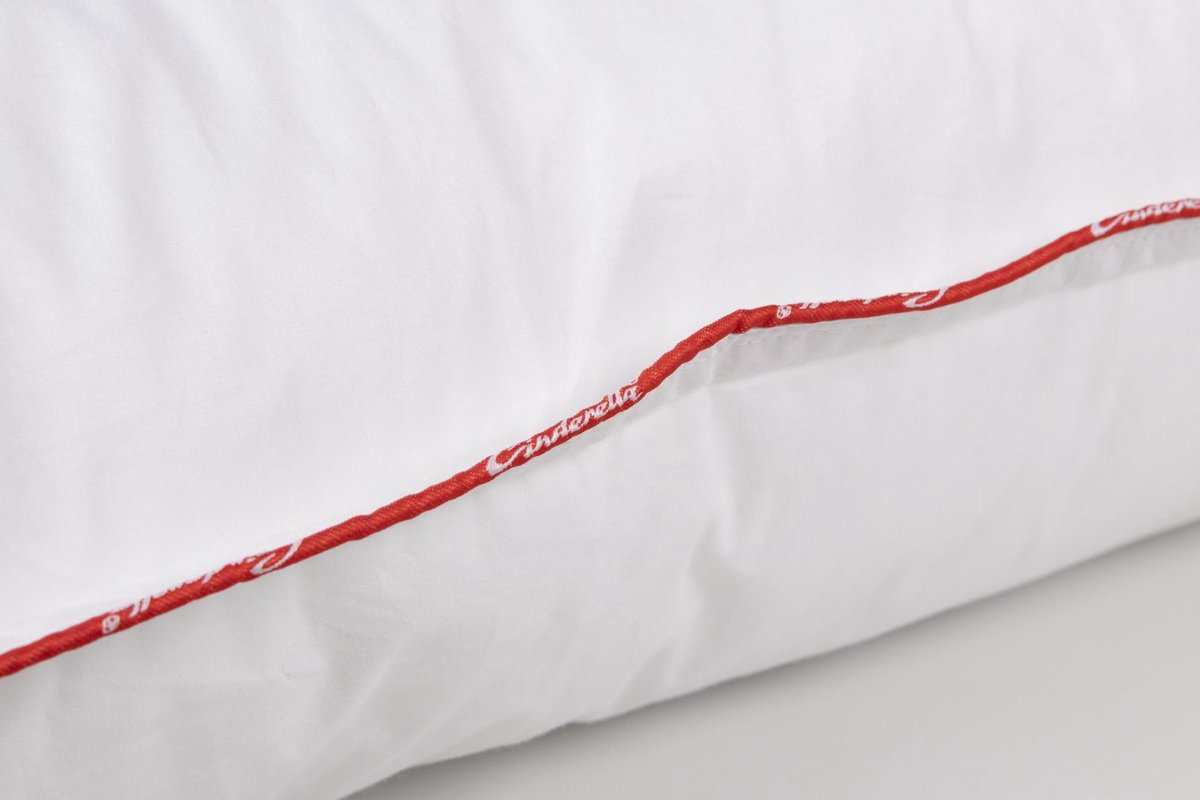 Cinderella New Classic Synthetisch Medium-zacht Hoofdkussen - 100% Ecodown Holle Polyester Vezel - - Wit