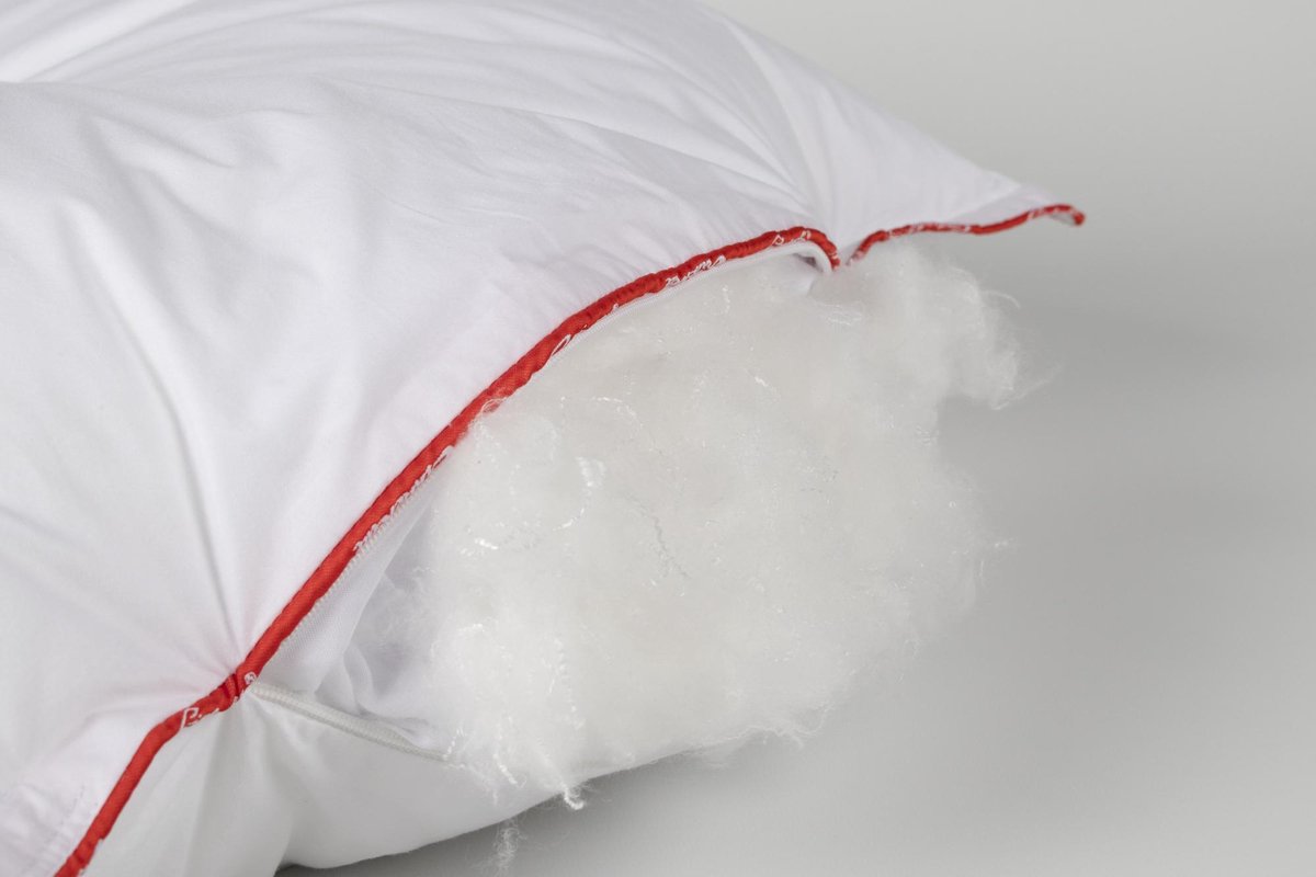 Cinderella New Classic Synthetisch Medium-zacht Hoofdkussen - 100% Ecodown Holle Polyester Vezel - - Wit