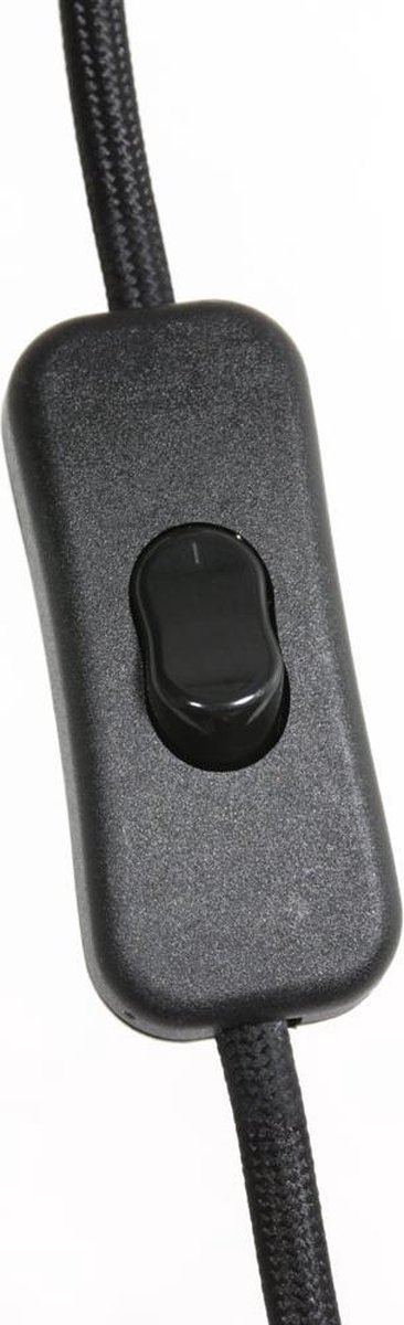 TRIO Tafellamp Hostel 33 X 22 Cm Staal/textiel/goud - Zwart