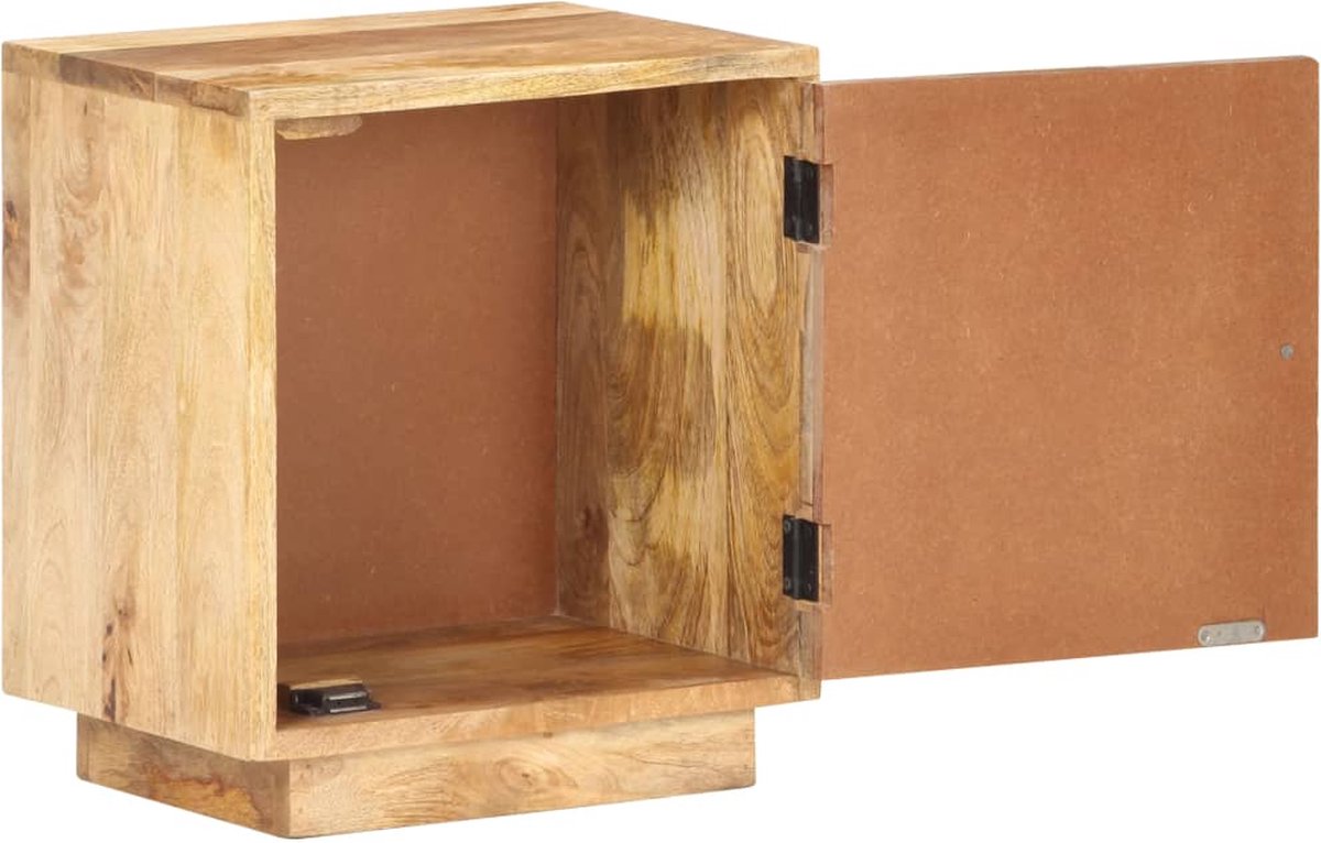 Vidaxl Nachtkastje 40x30x45 Cm Massief Mangohout - Bruin