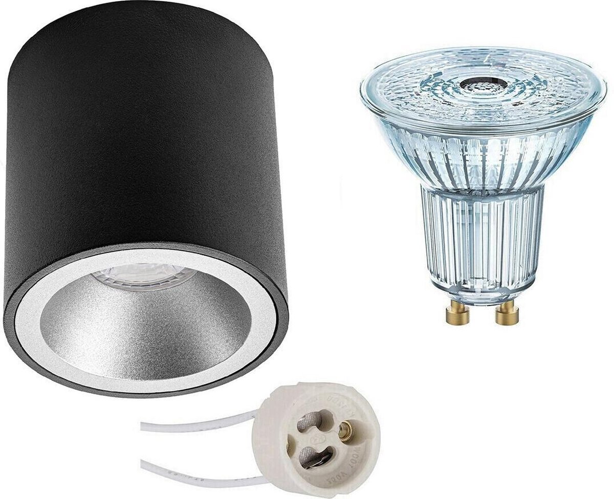 Osram - Opbouwspot Set - Parathom Par16 927 36d - Pragmi Cliron Pro - Gu10 Fitting - Dimbaar - Opbouw Rond - Mat - Zwart