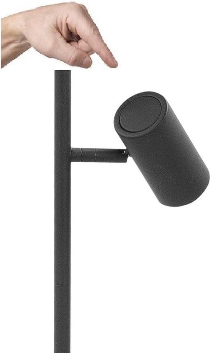 Highlight Vloerlamp Burgos 2 Lichts H 142 Cm - Zwart