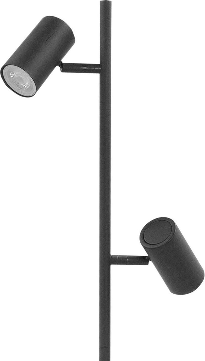 Highlight Vloerlamp Burgos 2 Lichts H 142 Cm - Zwart