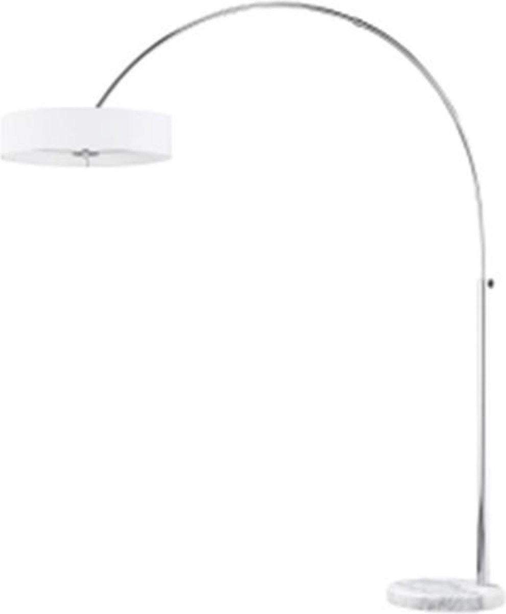 BES LED Led Vloerlamp - Trion Perezon - E27 Fitting - 3-lichts - Rond - Mat - Aluminium - Wit