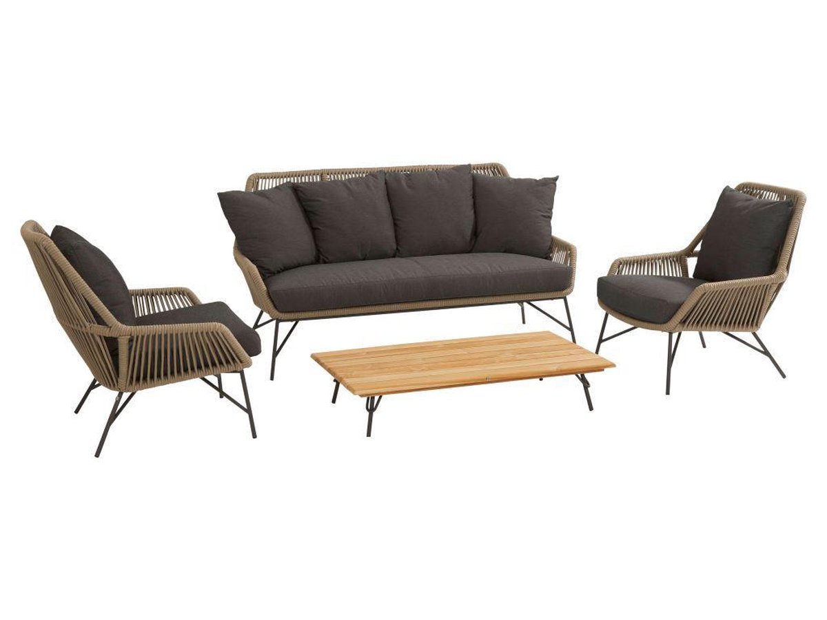 4 Seasons Outdoor 4 Seasons Ramblas Loungebank - Bruin