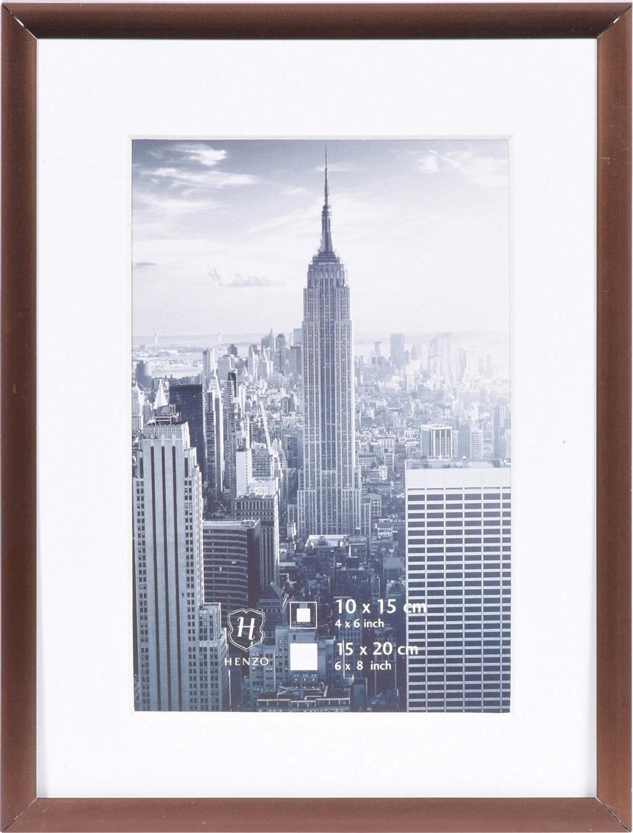 Henzo Fotolijst - Manhattan - Fotomaat 15x20 Cm - Brons
