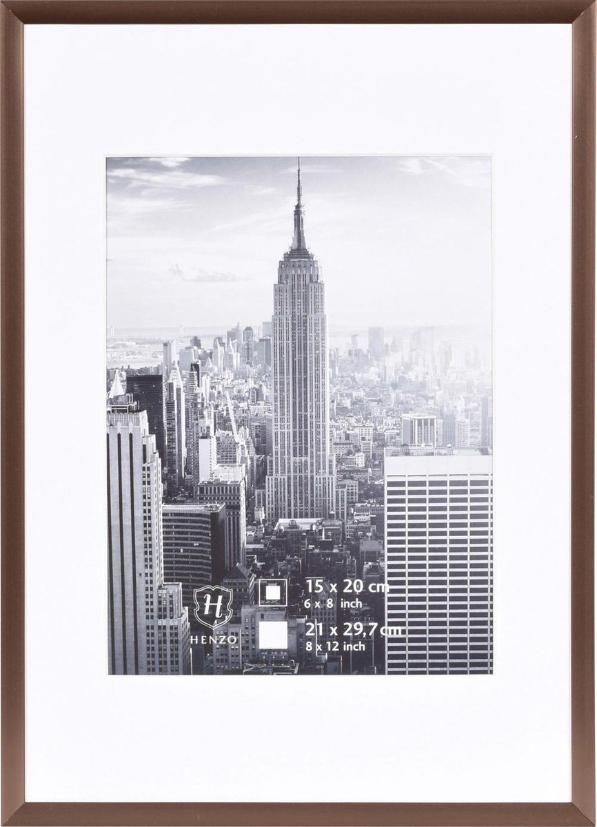Henzo Fotolijst - Manhattan - Fotomaat 21x30 Cm - Brons