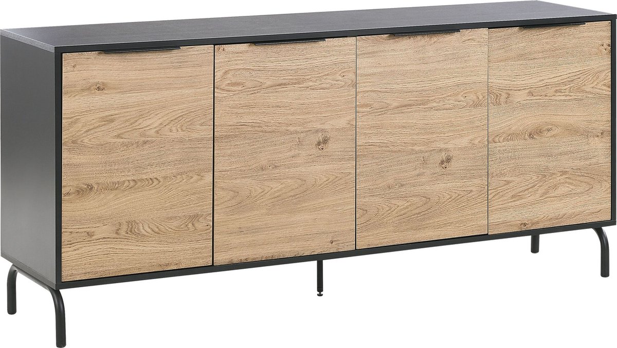 Beliani Arkley Sideboard Vezelplaat 41 X 165 Cm - Zwart